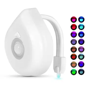 

16 Colors LED Motion Sensor Toilet Light Battery Operated Children Night Lamp Bathroom Decoration WC Nightlight Toilet Seat Lamp