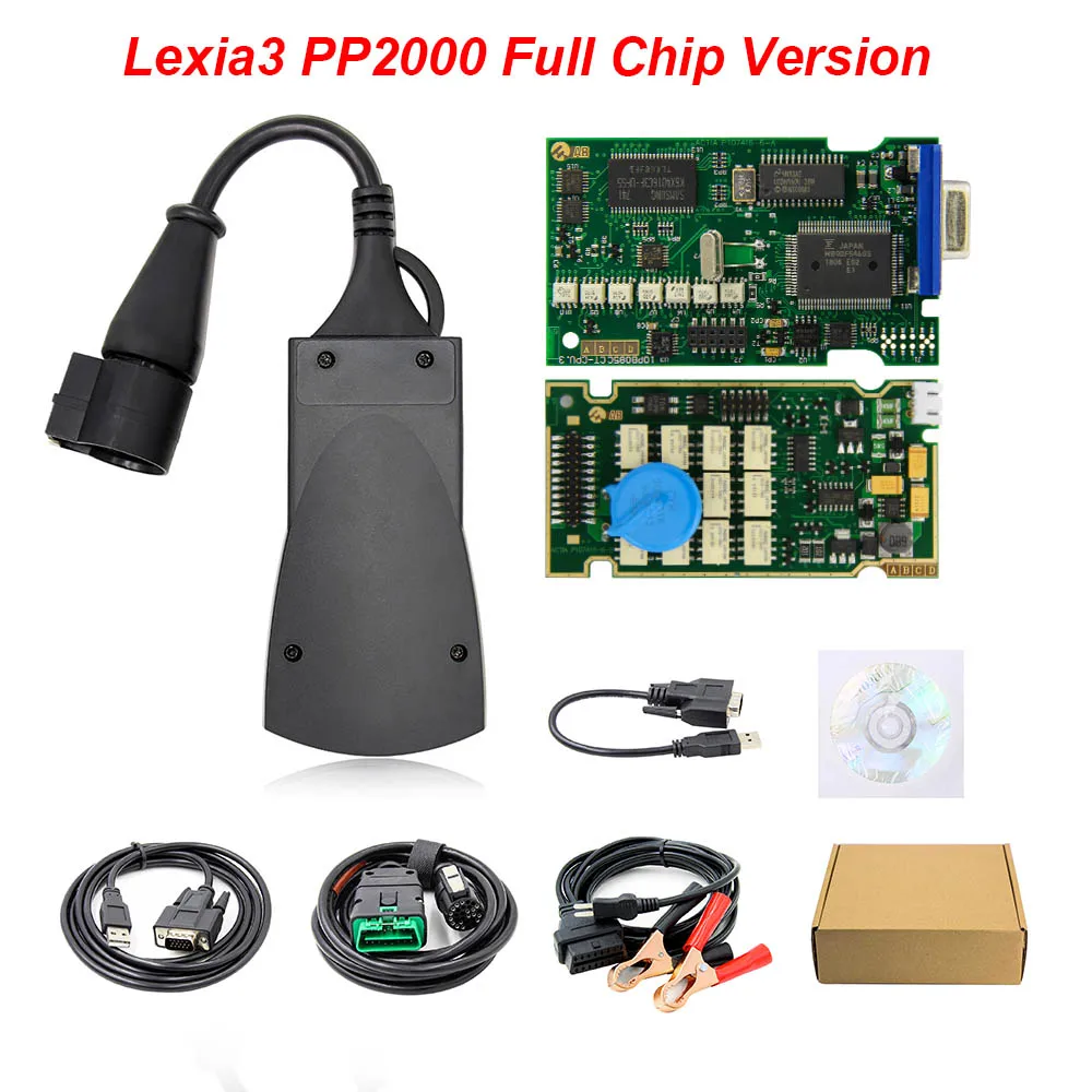Lexia 3 PP2000 921815C Полный Золотой чип Diagbox V7.83 Lexia3 PP 2000 для Citroen/peugeot для PSA OBD OBD2 автомобильный диагностический инструмент - Цвет: Full Chip Version