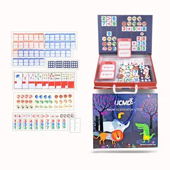 

Magnetic Math Puzzle Cards Digital Number Counting Game Kids Early Education Toy