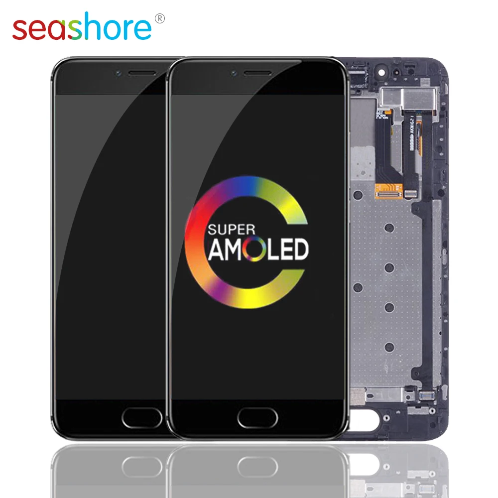 

5.2"AMOLED For MEIZU Pro 6 LCD Touch Screen Digitizer Assembly For Meizu Pro6 Display with Frame Replacement M570Q M570C M570Q