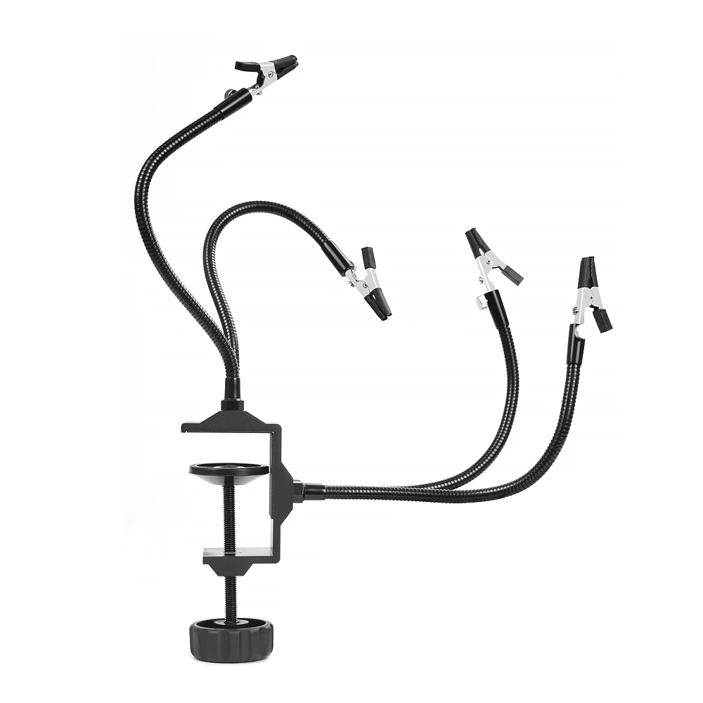 NEWACALOX Desk Clamp Soldering Station Holder PCB Alligator Clip Multi Soldering Helping Hand Third Hand Tool for Welding Repair