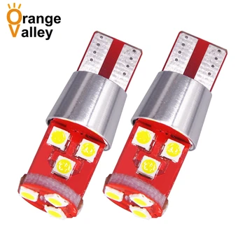 

2PCS T10 Led Canbus W5W Led Bulbs 168 194 9 SMD 3030 LED Dome Reading Lamp License Plate Light Car Interior Lights Auto 9-30v