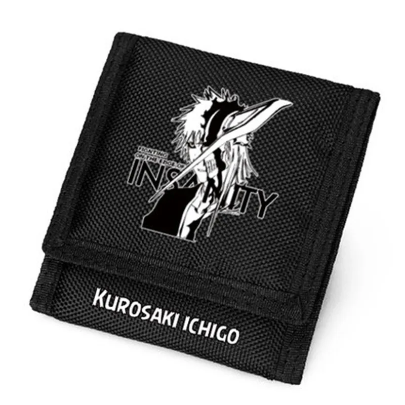 Японский аниме отбеливатель Kurosaki Ichigo с принтом женский короткий кошелек 900D