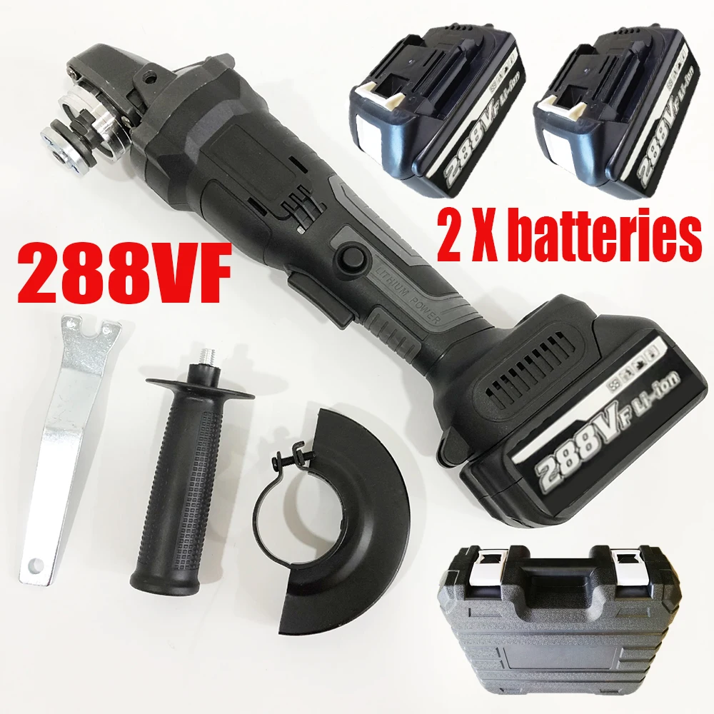 Professional Variable Speed 288VF Electric Brushless Angle Grinder Tool