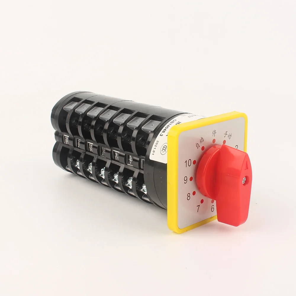 Low price LW5-16 Switch 7 Black and red  Rotary Switch image_2