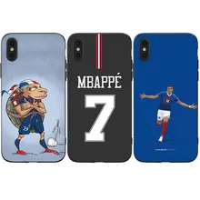 RKQ Футбольная звезда Mbappe Джерси Мягкий силиконовый чехол для телефона для iPhone 5S, SE 6 6S 7 8 Plus X XS XR 11 Pro Max TPU чехол