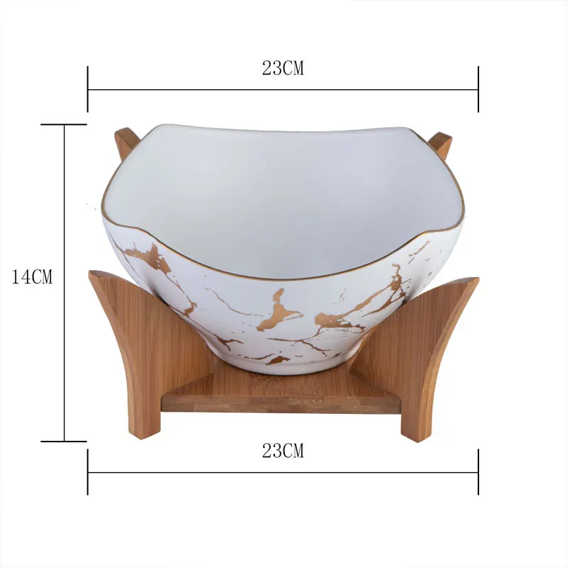 Фруктовый поднос в скандинавском стиле, творческая Фруктовая тарелка, поднос для закусок, бытовая, для гостиной, керамика, квадратный, сплошной цвет, фруктовый салатник - Цвет: b2-S