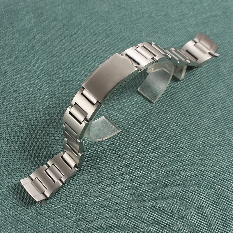 For Seiko Watch Silver Stainless Steel Watch Strap Band Bracelet Clasp  20/19mm - Watchbands - AliExpress