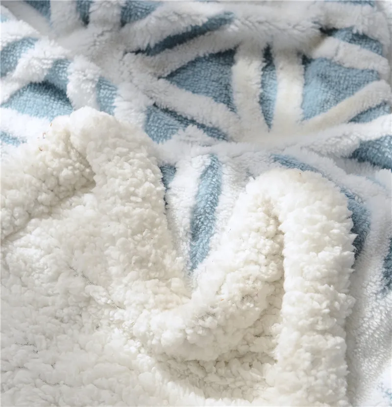 Новое Коралловое Флисовое одеяло постельные принадлежности плед диван AB сторона жаккардовое Одеяло Теплый мягкий двойной утолщение качество домашний текстиль
