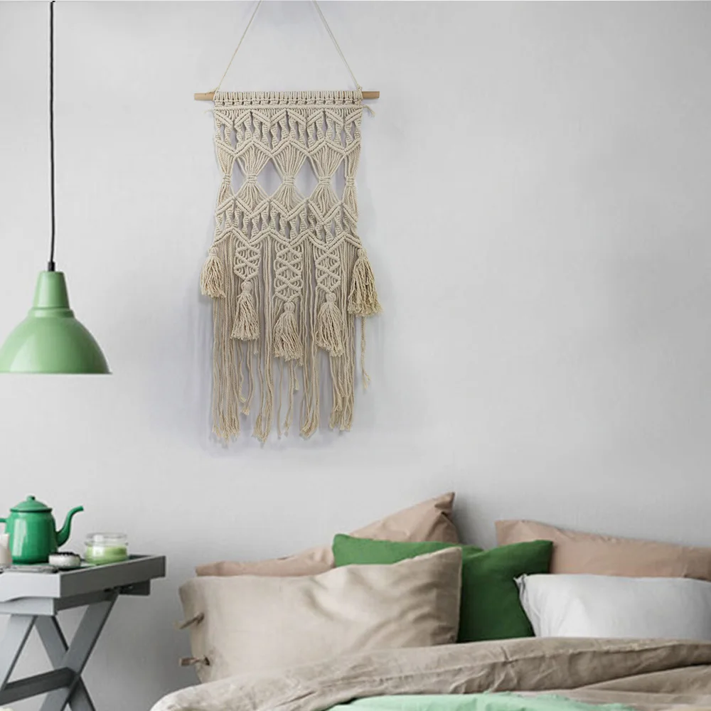 Богемский гобелен плетение простой для домашнего свадебного украшения стены диван прикроватный фон подвеска MS7199