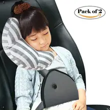 Комплект из 2 хлопковых детских авторемень безопасности Подушка сидение защита головы Детские аксессуары для сидения