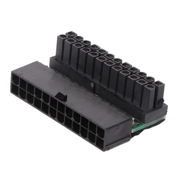 

ATX 24Pin Female to 24pin Male Right Angle Adapter For Desktop PC Power Supply Au13 19 Droship