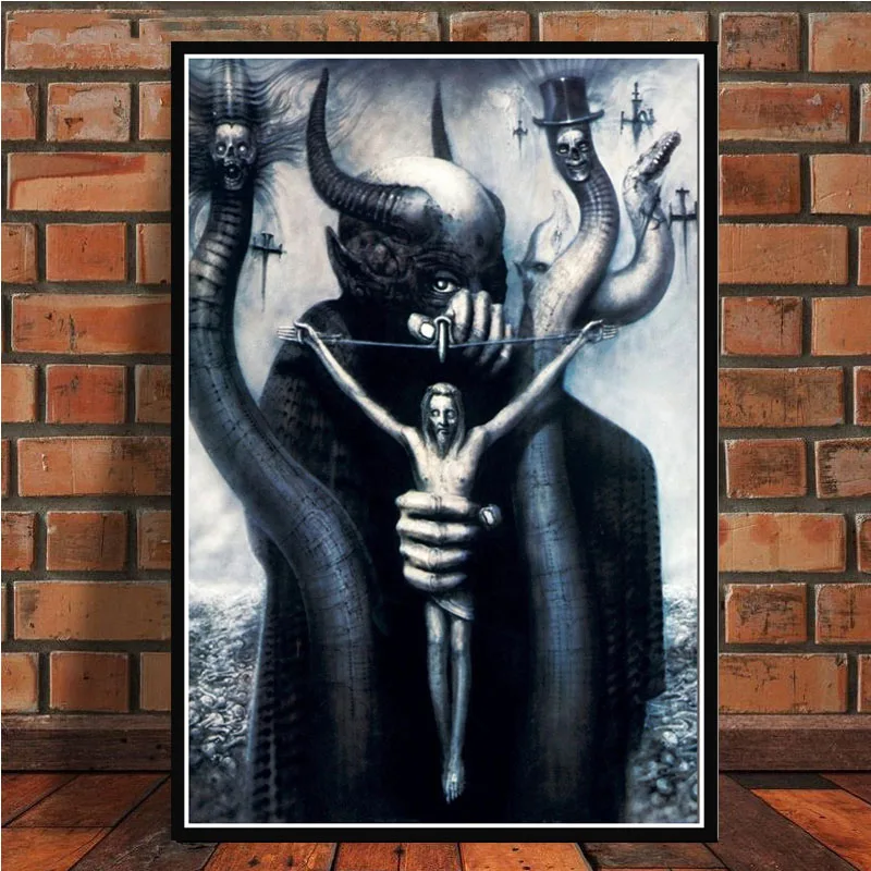 Hr Giger Li II постер с изображением чужого искусства стены картины плакаты и принты холст живопись для комнаты домашний декор