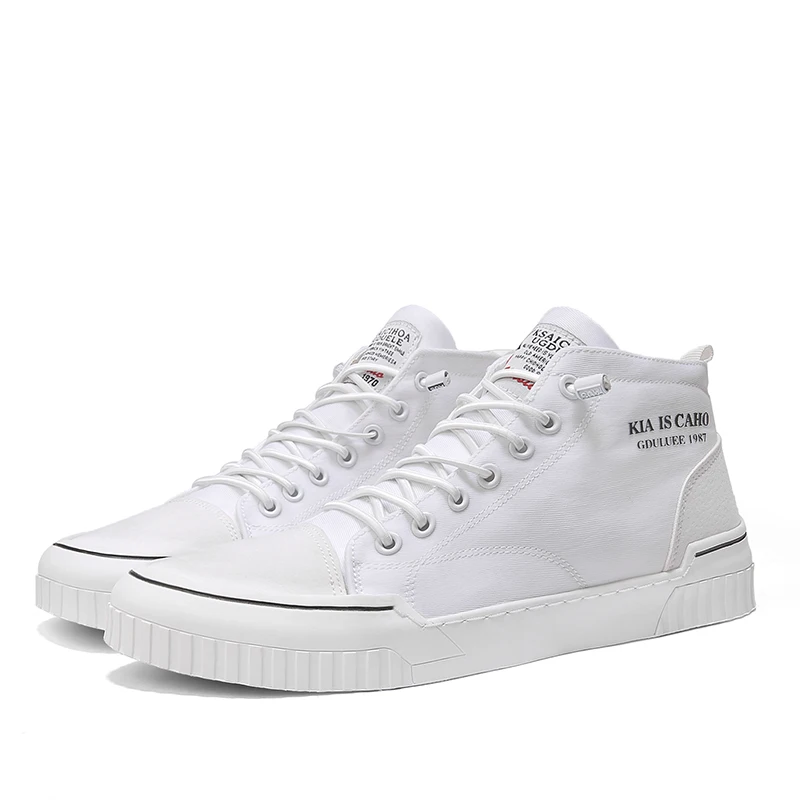 

Men's shoes spring and autumn breathable high-top shoes Korean version of the trend of men's Zhongbang sports shoes increase hig