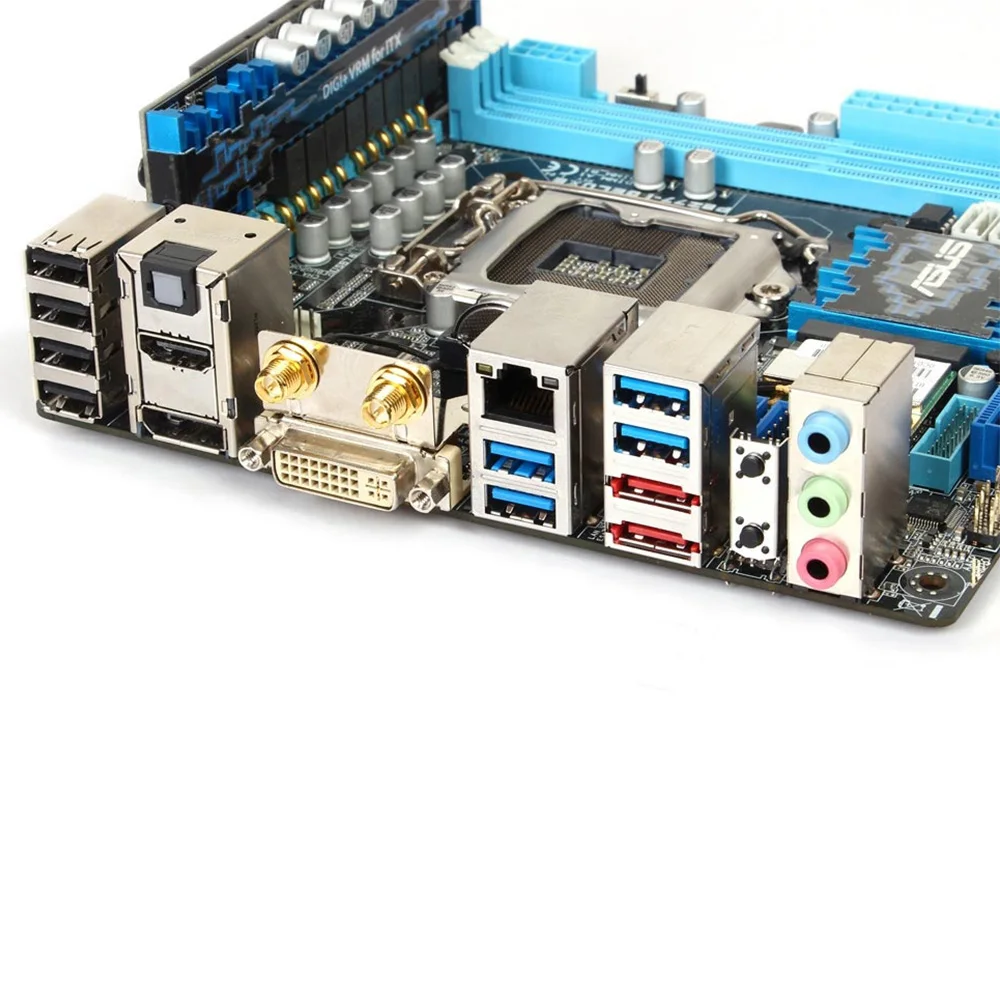 Asus P8Z77-I DELUXE Intel Z77 оригинальная б/у настольная Материнская плата Asus Socket LGA 1155 Core i7/i5/i3/Pentium/Celeron DDR3 Mini-ITX