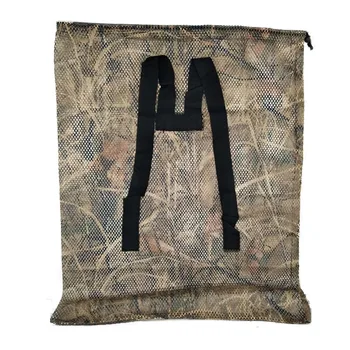 

Storage Decoy Bag Large Capacity Duck Durable Double Shoulder Straps Hunting Outdoor Goose Camouflage Polyester Mesh Drawstring