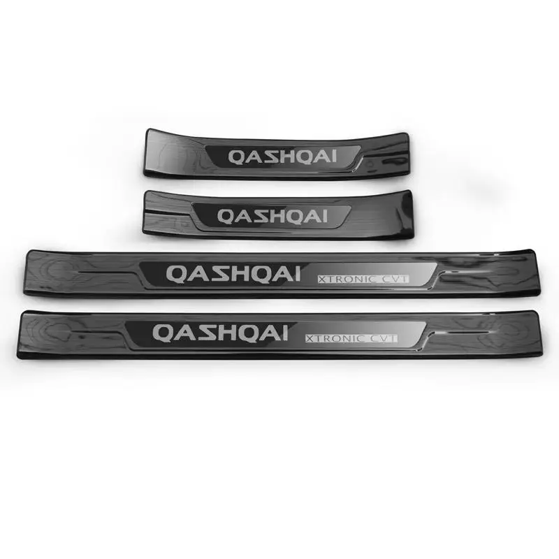 Для Nissan QASHQAI 2007- высококачественная нержавеющая сталь накладка протектора багажника Накладка/дверной порог дверь порог автомобиля-Стайлинг - Цвет: 2016-2018  7