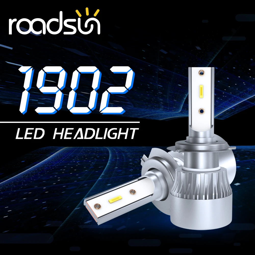 

2 pcs Super bright LED H7 60W 6000LM/Set Car led Headlight 9V to 36V Automobiles Front Bulb 6000K Car headlights