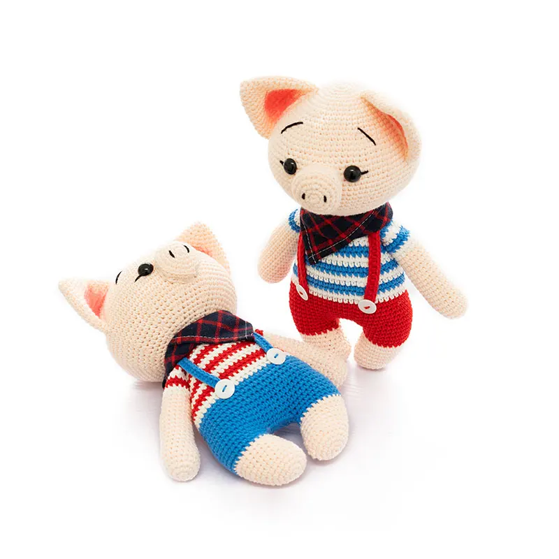 

RUBY hand knitted shorts, pig doll DIY wool crochet hook knitted doll Baby will like it