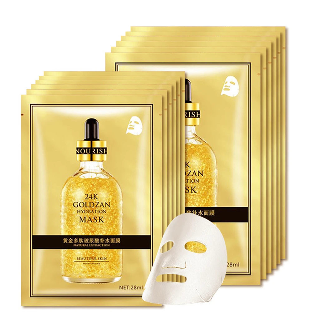 

24K Hyaluronic Acid Moisturizing Mask Paste Silk Shrink Pores Skin Care Mask