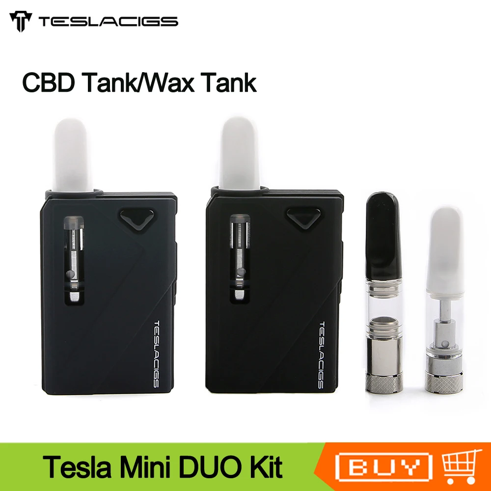 Оригинальный комплект Tesla Mini Duo батарея 500 мАч мини-Duo CBD Mod 2 в 1 испаритель