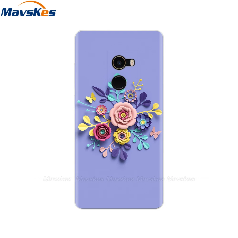 xiaomi leather case cosmos blue Silicone Cover For Xiaomi Mi Mix 2 Case Mi Mix 2S Back Cover For Xiaomi Mi Mix 2 5.99" Phone Cases Shell Coque Etui Bumper Capa xiaomi leather case hard Cases For Xiaomi