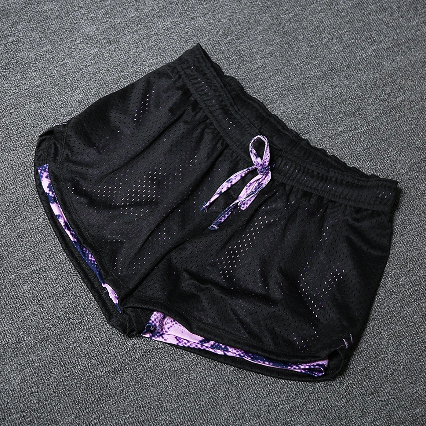LUKITAS Mesh Patchwork Women Fitness Quick Dry Breathable Elastic Stretch Yoga Jogging Workout Multiple Color Exercise Shorts | Спорт и