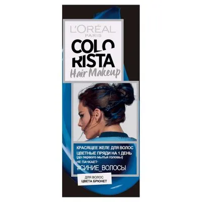 Желе красящее для волос «Colorista Hair Make Up» L'Oreal Paris, Синий