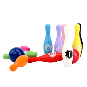

13pcs Wooden Cartoon Animal Shape Digital Bowling Set Children's Puzzle Parent-child Interactive Toy Gift