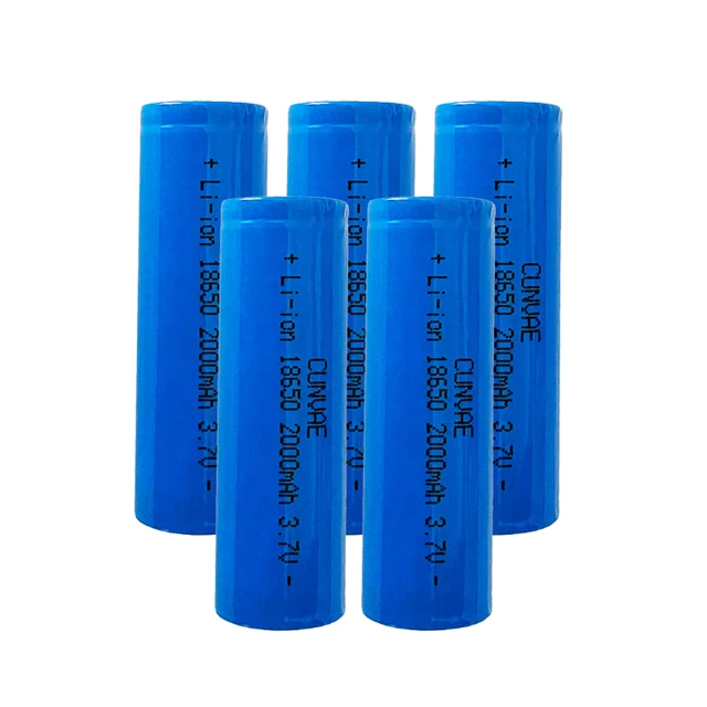 5pcs 100% Original 18650 ICR18650 2000mAh Battery NCR18650 3.7V Dedicated  for Power Rechargeable Batteries
