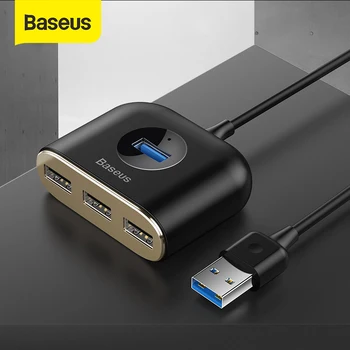 

Baseus 4 in 1 USB HUB to USB 3.0 for MacBook Pro Air USB Splitter 4 Ports Type C HUB for ThinkPad Matebook Computer Accessories