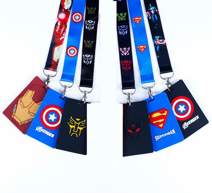 Details about   lot cartoon avengers mix key chain Lanyard PVC ID Badge Holder Key Neck Strap 