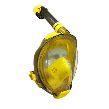 

Seaview 180°Mask Full Face Snorkel Mask With Detachable Camera Mount Dry Top Set Anti-Fog Anti-Leak Dive Mask