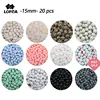 Promo Beads Baby Teething-Toys Round-Shaped 15mm Food-Grade LOFCA DIY Dye Silicone 20pcs/Lot Q5Xzg966