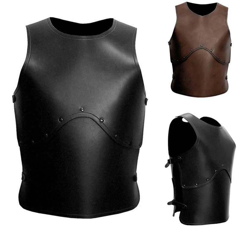 Baju Besi Rompi Abad Pertengahan Steampunk Kulit Dada Chest Guard Knight Samurai Pertempuran Perang Cosplay Kostum Larp Gear Untuk Pria Dewasa Aliexpress