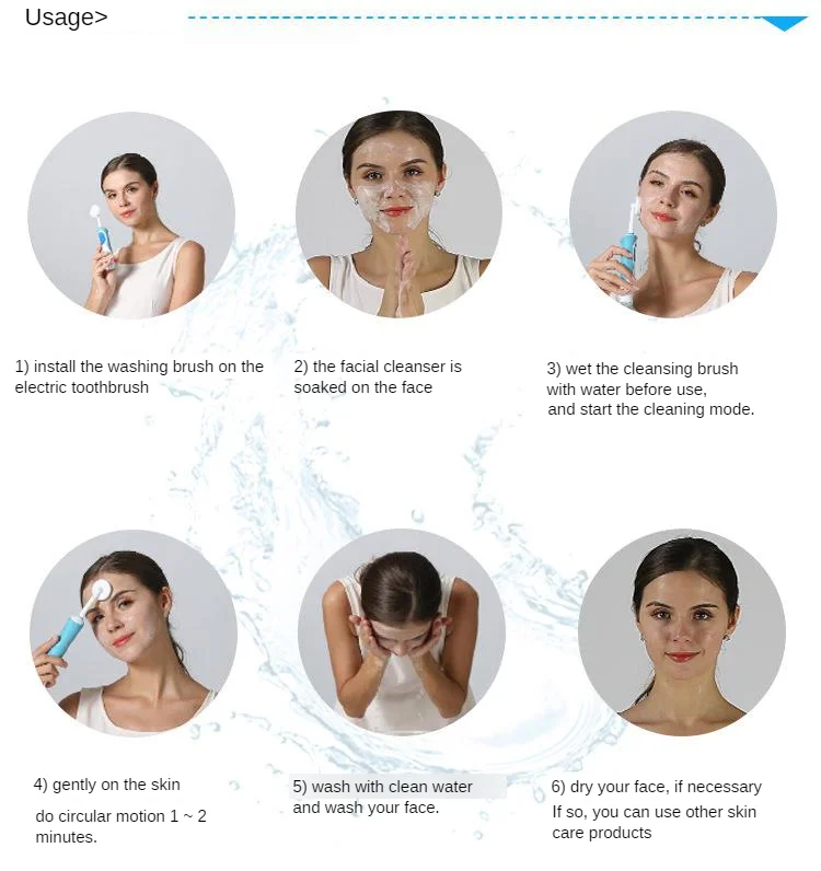 Щетка для лица для мытья лица полезный продукт подходит для Oralb электрическая зубная щетка для чистки силикагеля