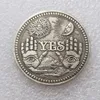 Yes/No Gothic Prediction Decision Coin All Seeing Eye Or Death Angel Nickel USA Morgan Dollar Coin ► Photo 2/6