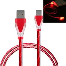 1M Micro USB Incandescente HA CONDOTTO LA luce di Carica Veloce di Dati Del Telefono Mobile Cavo Per Samsung Xiaomi Redmi Android di Ricarica USB cavo(China)