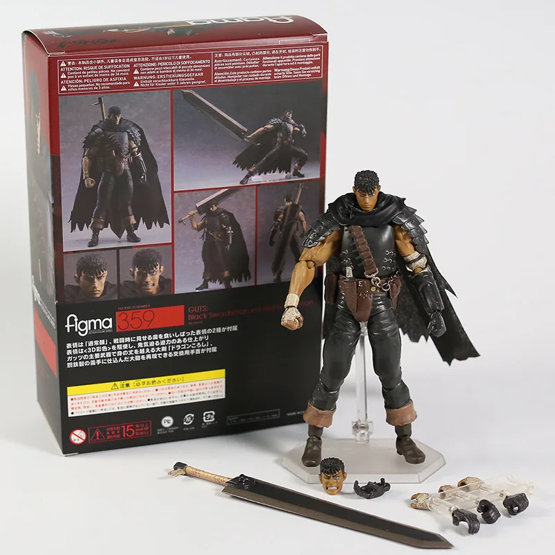 Figma 359 Guts Black Swordsman Ver Repaint Edition 6 Action Figure Collection Action Figures Aliexpress
