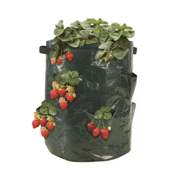 

SOLEDI Strawberry Grow Planter Bags Hanging Bag Wall Garden Planting Herbs Seedling Outdoor