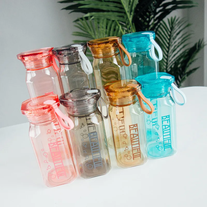 Портативная Милая бутылка для воды индивидуальный ромб My Bottle пластиковая