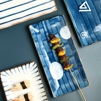 

"Japanese Style" Beautiful Ceramic Sushi Plate Platter Tray Home Restaurant Party Dinnerware Tableware