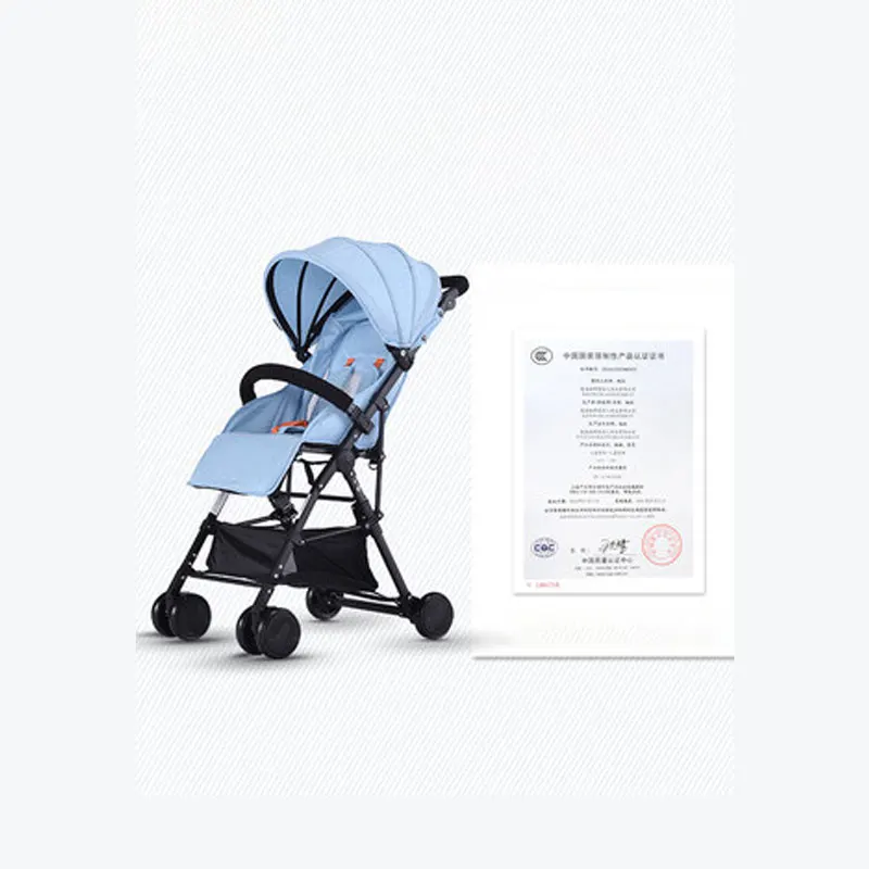 Детская коляска, ультра-светильник, Складывающийся, может лежать, ребенок, высокий пейзаж, автомобильный зонтик для младенца, bb тележка