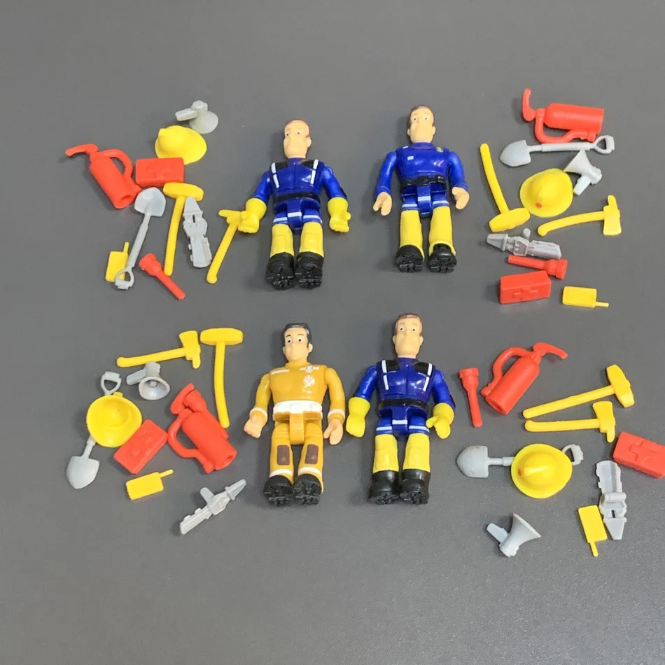 Fireman Sam Action Figures with Rescue Firefighter Garage Set Firemen Saving Team Kids Toy Cake Decorations Gift | Игрушки и хобби