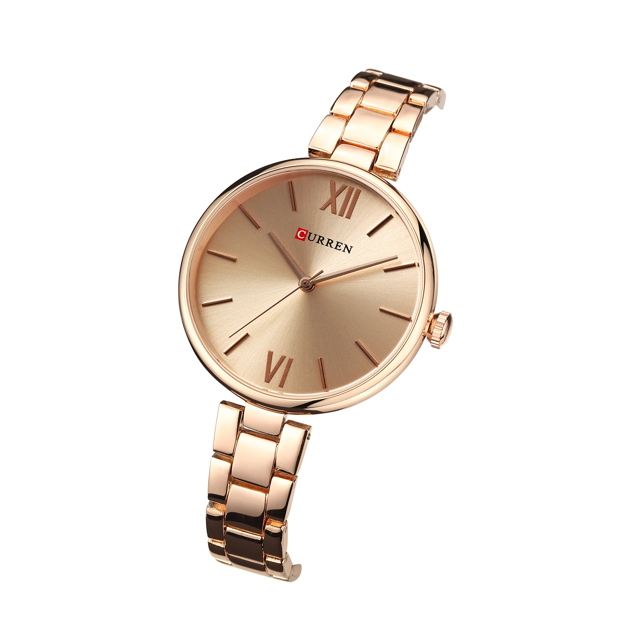 

CURREN Casual Female Watch Stainless Steel Luxury Ladies Quartz Wristwatches Fashion Forward Water Resistant Relojes Para Mujer