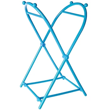 

Foldable Floor Type X-Type Trash Can Plastic Garbage Bag Holder Kitchen Storage Rack