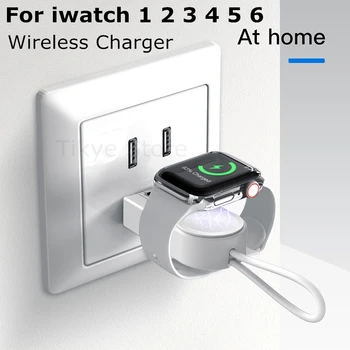 

Wireless Charger for Apple Watch Portable Magnetic for Apple iWatch Series 5 4 3 2 1 iPhone XS XR 7 8 11 Plus USB cable Airpods