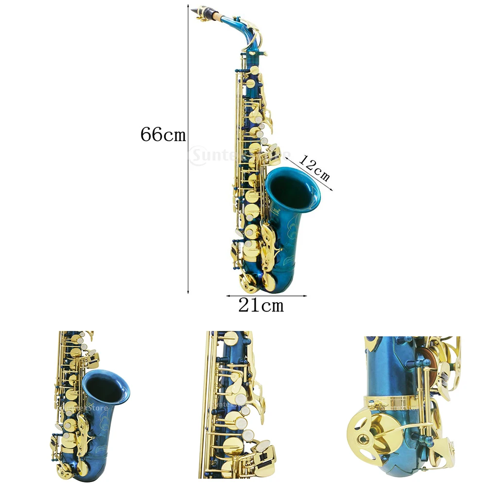 

Eb-Flat Professional Alto Saxophone Set With Case And Musical Instrument Accessories