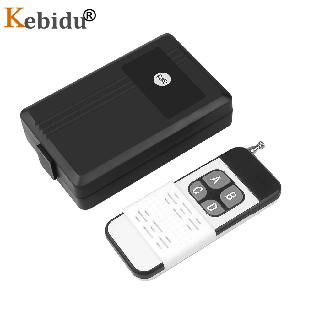 

KEBIDU AC 85V-250V 4CH Wireless Relay Remote Control Switch Receiver Transmitter With 433Mhz Remote Controller
