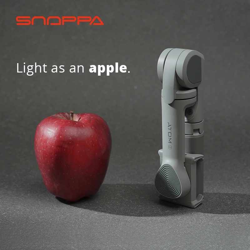 Snoppa-ATOM2 3 축 휴대용 셀카봉 삼각대, 짐벌, 무선 블루투스, 손떨림 방지, 아톰 2, 아이폰, 화웨이용